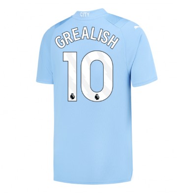 Manchester City Jack Grealish #10 Hjemmedrakt 2023-24 Kortermet